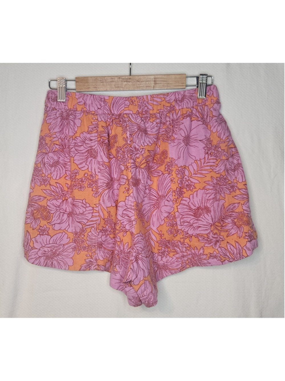 Universal Thread Linen Blend Matching Outfit Set Shirt High-Rise Shorts XS/S - Picture 11 of 11